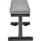 Global Industrial 48L Outdoor Steel Flat Bench, Expanded Metal, Gray 695741GY - alternate 4